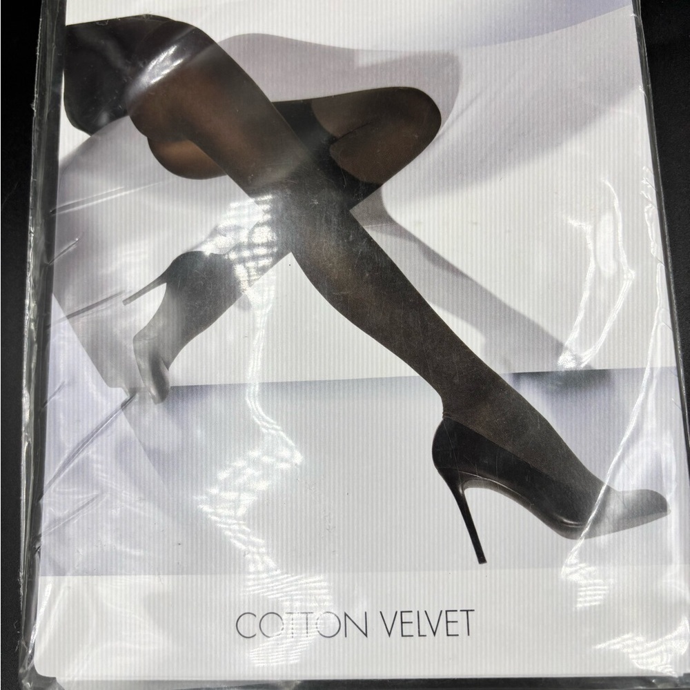 Cotton Velvet Opaque Sheer Tights for Women
